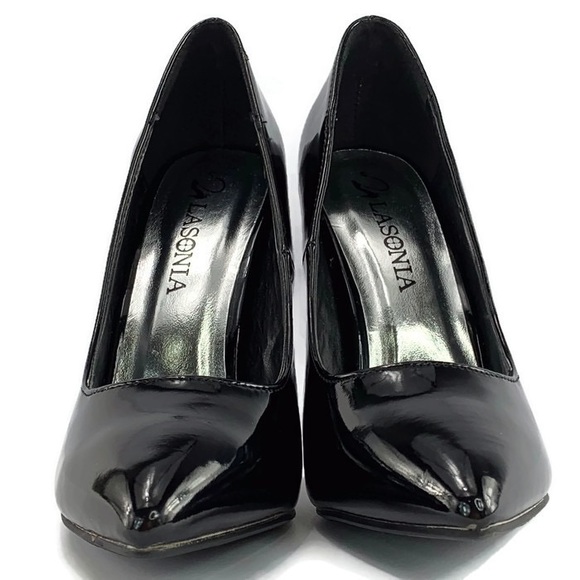 Lasonia Black Patent Heels - Picture 6 of 8